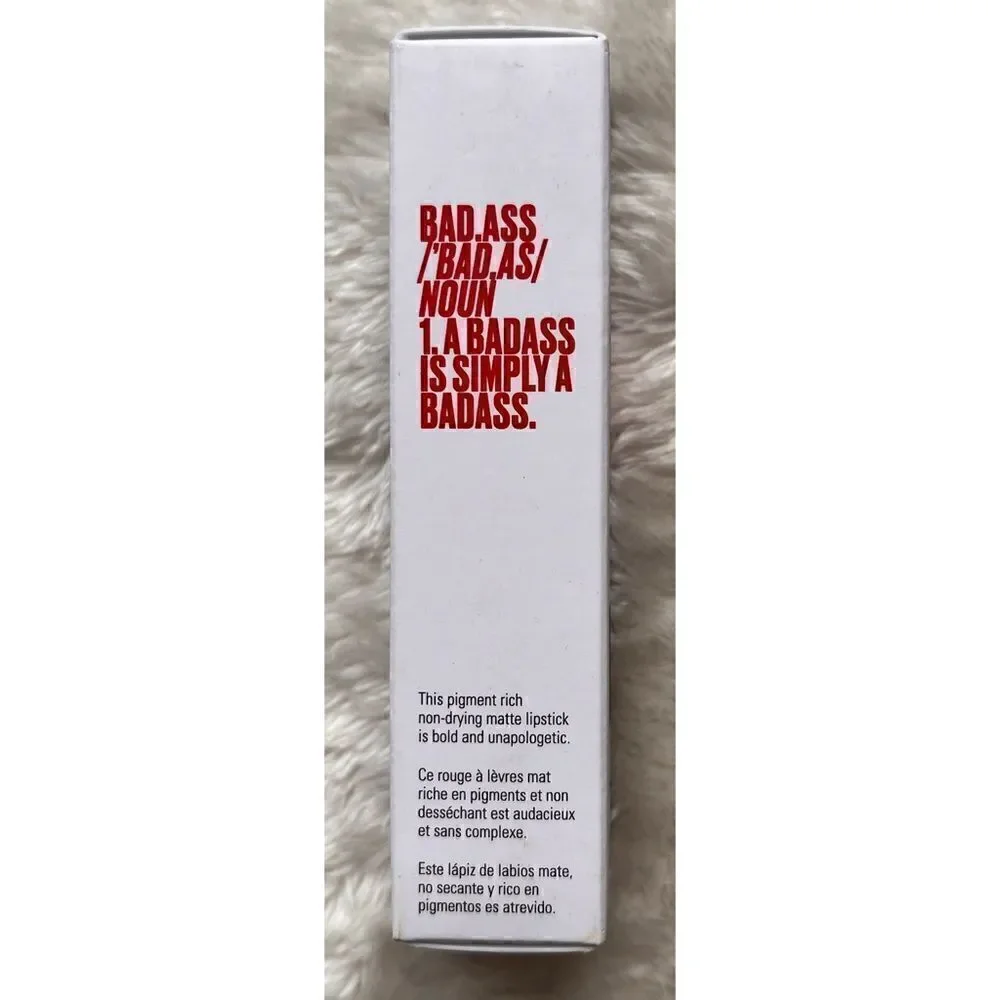 NIB UOMA Beauty Badass Icon Concentrated Matte Lipstick in Diana - Brick Red